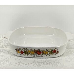 Vintage Corning Ware Le Romarin A-10-B Casserole Dish With Handles‎